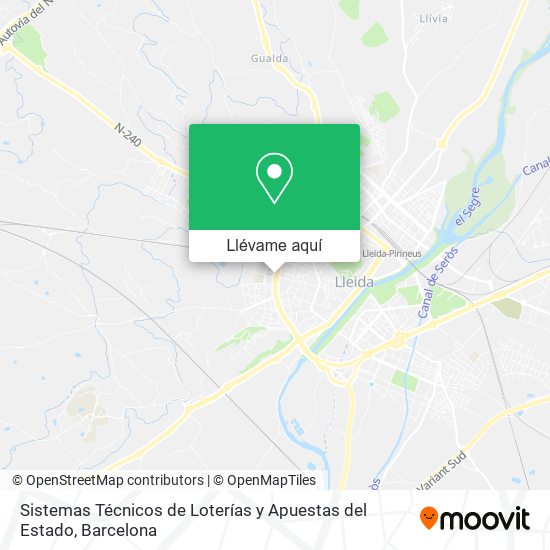 Mapa Sistemas Técnicos de Loterías y Apuestas del Estado