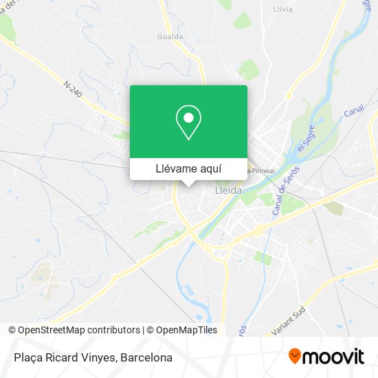Mapa Plaça Ricard Vinyes