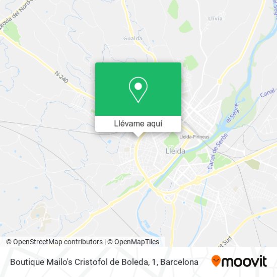 Mapa Boutique Mailo's Cristofol de Boleda, 1