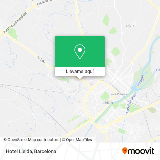 Mapa Hotel Lleida
