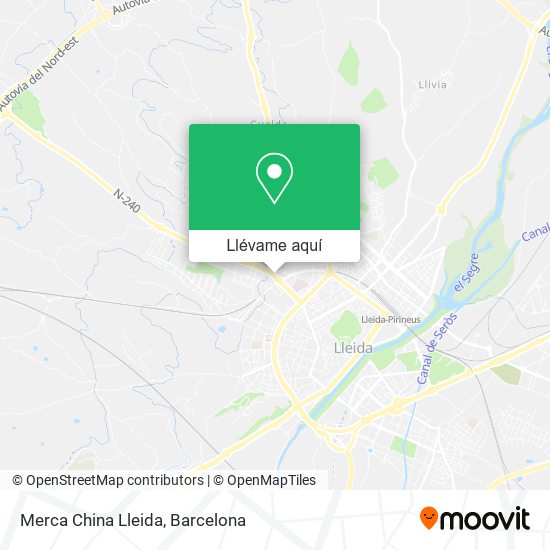 Mapa Merca China Lleida