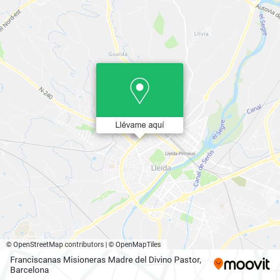 Mapa Franciscanas Misioneras Madre del Divino Pastor
