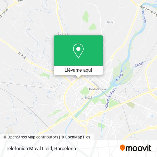 Mapa Telefónica Movil Lleid