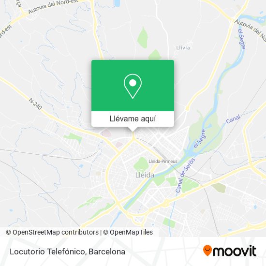 Mapa Locutorio Telefónico
