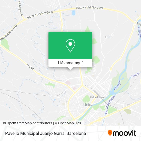 Mapa Pavelló Municipal Juanjo Garra