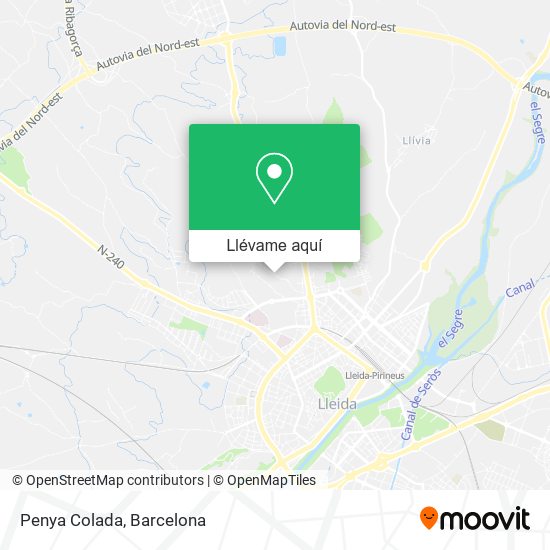 Mapa Penya Colada