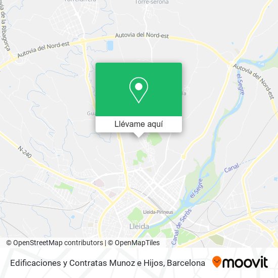 Mapa Edificaciones y Contratas Munoz e Hijos