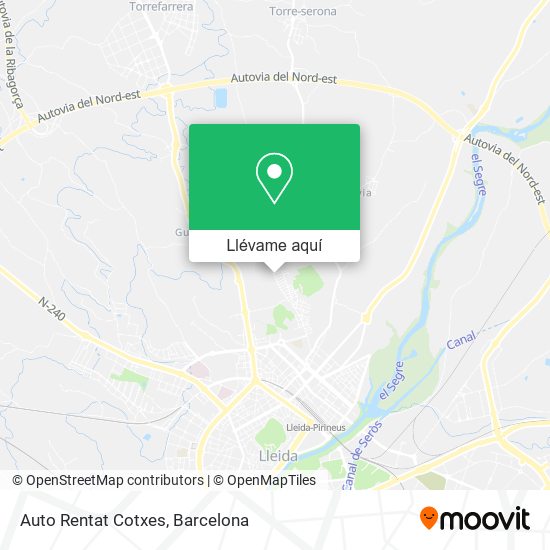 Mapa Auto Rentat Cotxes