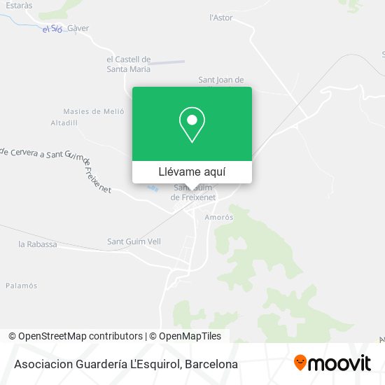 Mapa Asociacion Guardería L'Esquirol