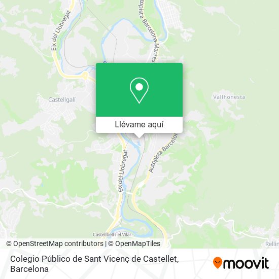Mapa Colegio Público de Sant Vicenç de Castellet