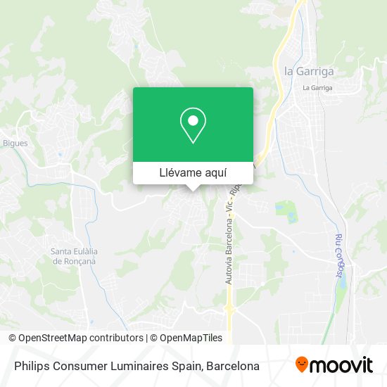 Mapa Philips Consumer Luminaires Spain
