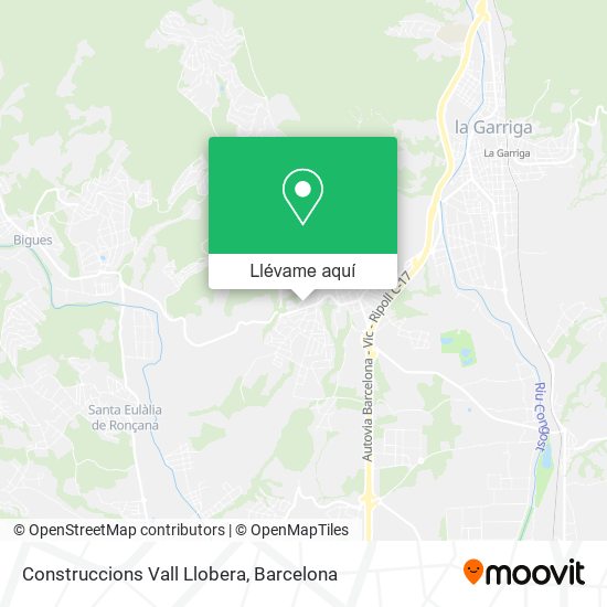 Mapa Construccions Vall Llobera