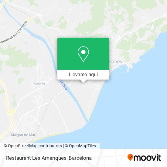 Mapa Restaurant Les Ameriques