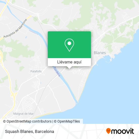 Mapa Squash Blanes