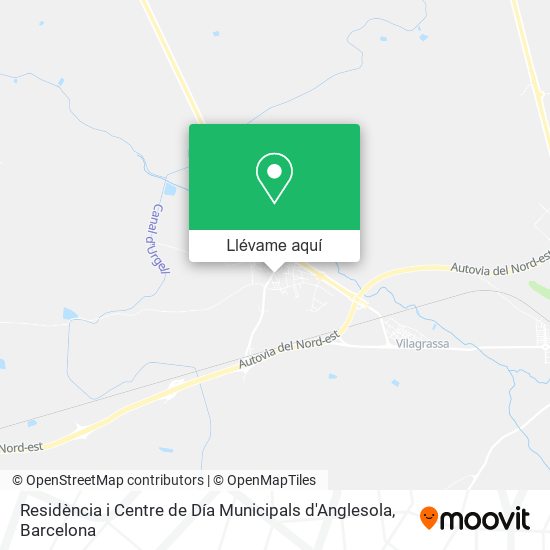 Mapa Residència i Centre de Día Municipals d'Anglesola