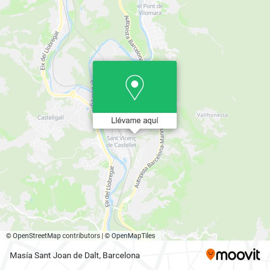 Mapa Masía Sant Joan de Dalt