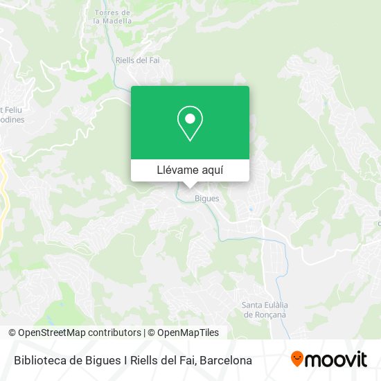 Mapa Biblioteca de Bigues I Riells del Fai