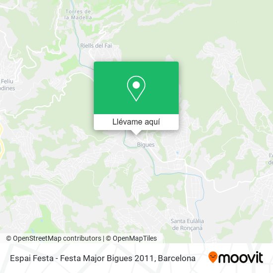 Mapa Espai Festa - Festa Major Bigues 2011