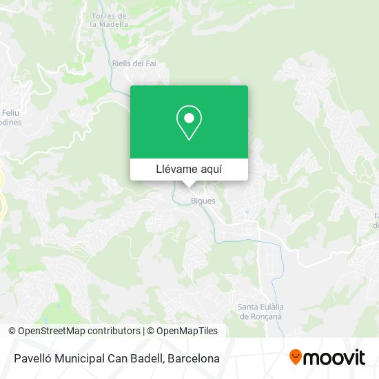 Mapa Pavelló Municipal Can Badell