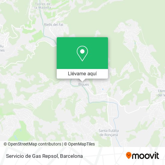 Mapa Servicio de Gas Repsol