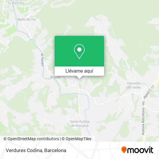 Mapa Verdures Codina