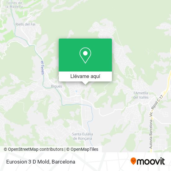 Mapa Eurosion 3 D Mold