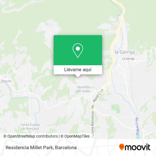 Mapa Residencia Millet Park