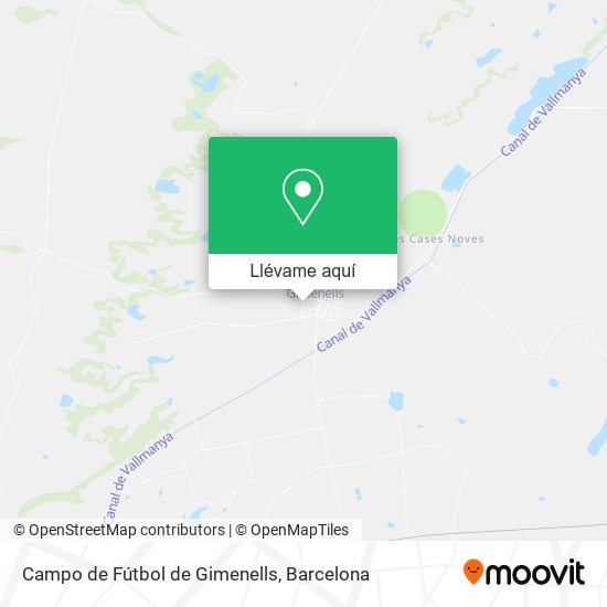 Mapa Campo de Fútbol de Gimenells