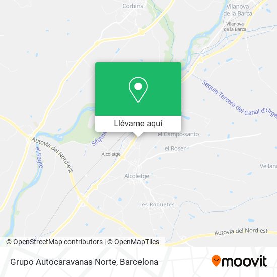 Mapa Grupo Autocaravanas Norte