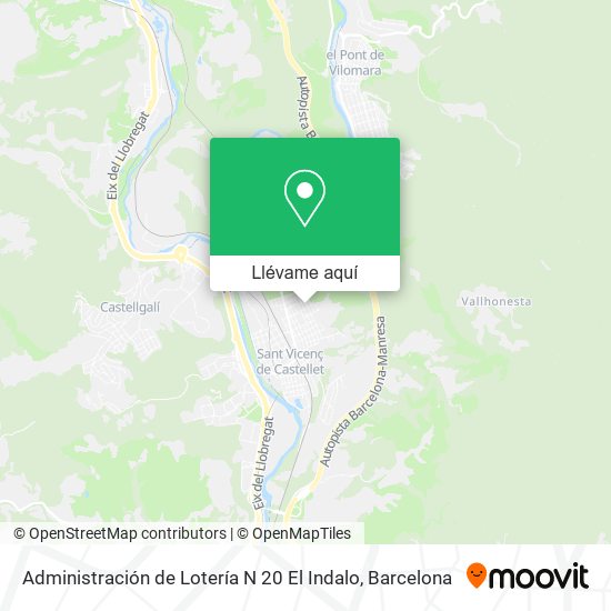 Mapa Administración de Lotería N 20 El Indalo