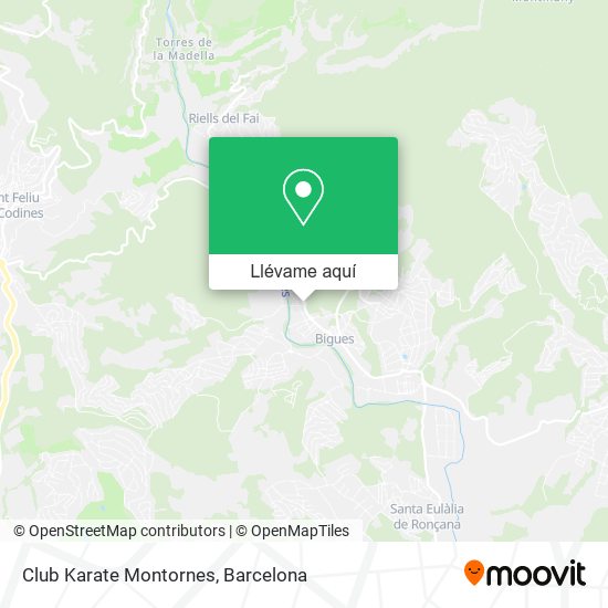 Mapa Club Karate Montornes