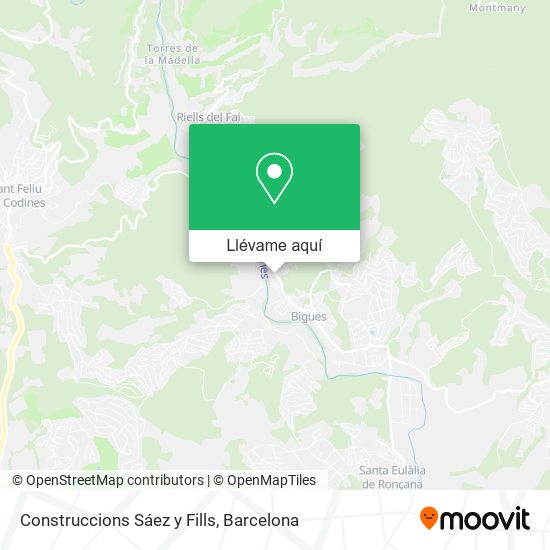 Mapa Construccions Sáez y Fills