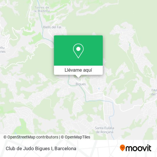 Mapa Club de Judo Bigues I