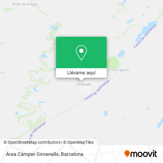 Mapa Área Cámper Gimenells