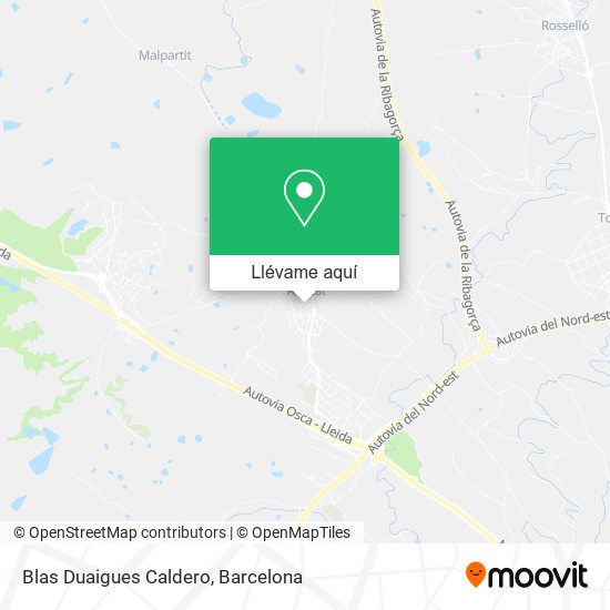Mapa Blas Duaigues Caldero