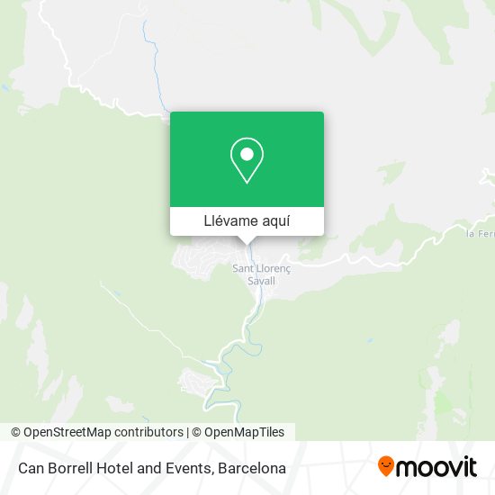 Mapa Can Borrell Hotel and Events