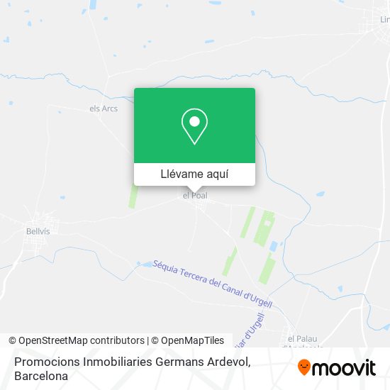Mapa Promocions Inmobiliaries Germans Ardevol