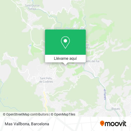 Mapa Mas Vallbona
