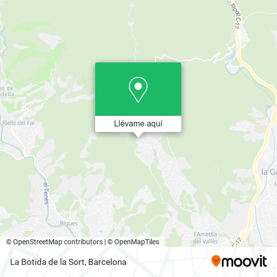 Mapa La Botida de la Sort