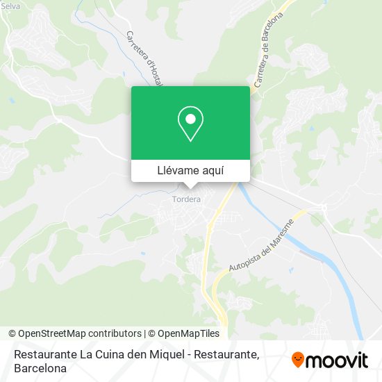 Mapa Restaurante La Cuina den Miquel - Restaurante