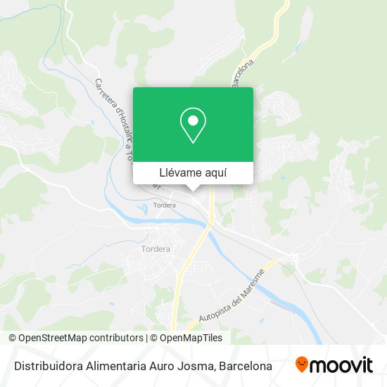 Mapa Distribuidora Alimentaria Auro Josma