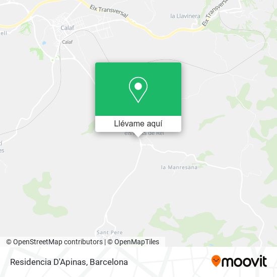 Mapa Residencia D'Apinas