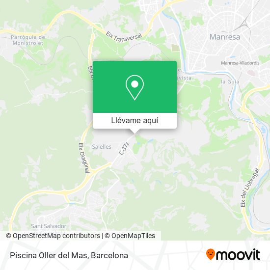 Mapa Piscina Oller del Mas