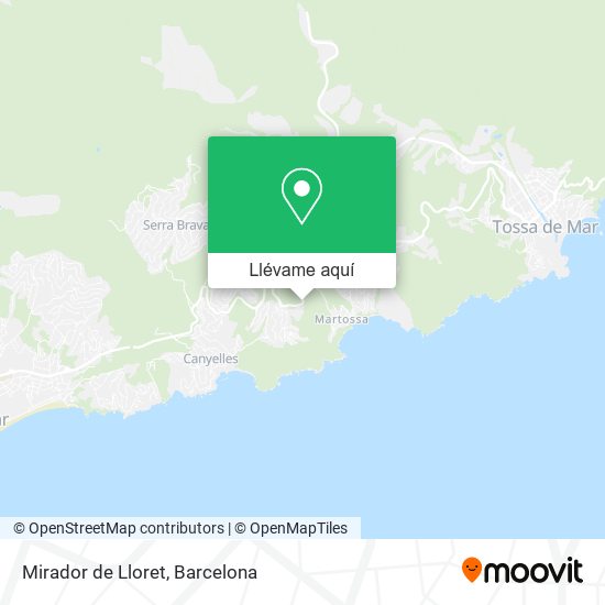 Mapa Mirador de Lloret