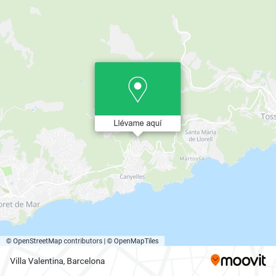 Mapa Villa Valentina