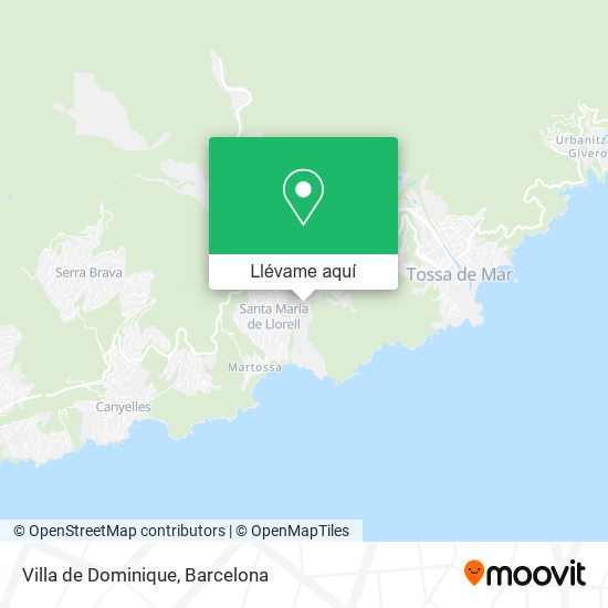 Mapa Villa de Dominique