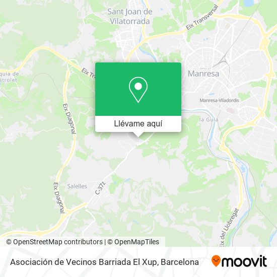 Mapa Asociación de Vecinos Barriada El Xup