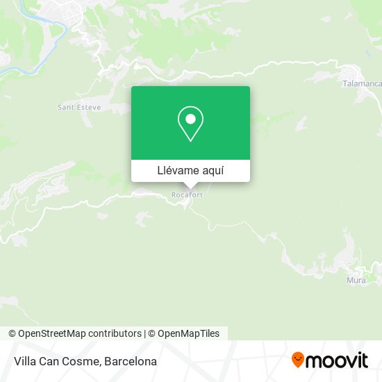 Mapa Villa Can Cosme