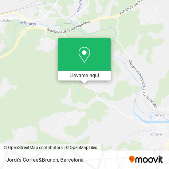 Mapa Jordi's Coffee&Brunch