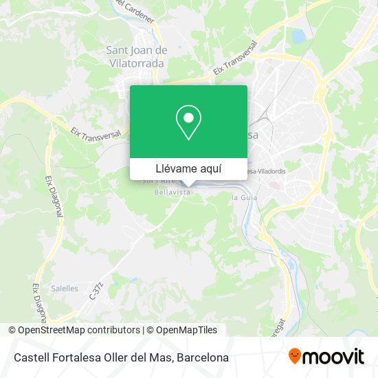 Mapa Castell Fortalesa Oller del Mas